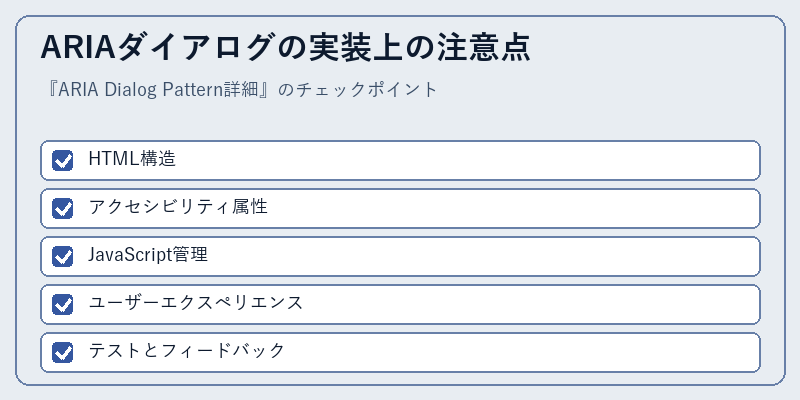 ARIAダイアログの実装上の注意点