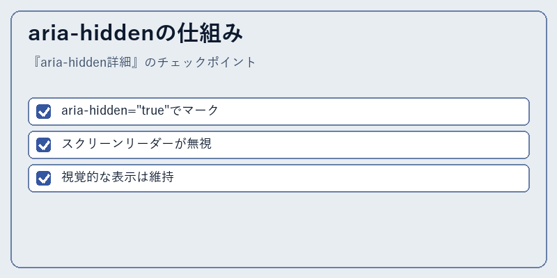 aria-hiddenの仕組み