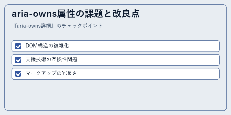 aria-owns属性の課題と改良点