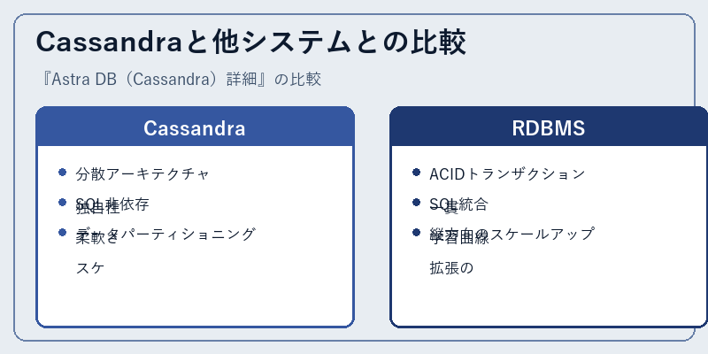 Cassandraと他システムとの比較