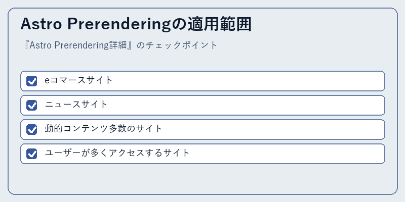 Astro Prerenderingの適用範囲