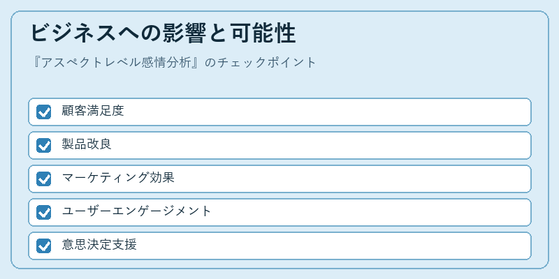 ビジネスへの影響と可能性