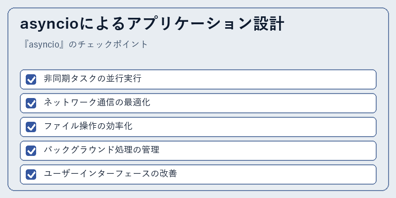 asyncioによるアプリケーション設計
