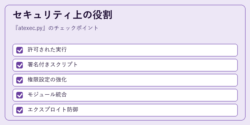 セキュリティ上の役割