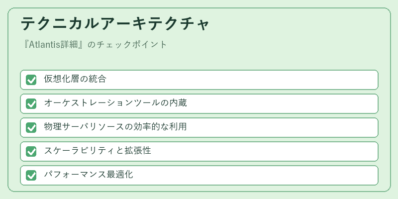 テクニカルアーキテクチャ