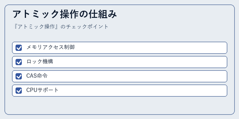 アトミック操作の仕組み