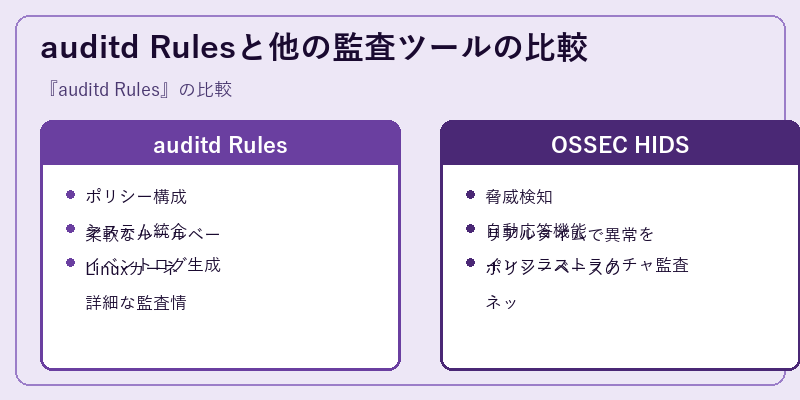 auditd Rulesと他の監査ツールの比較
