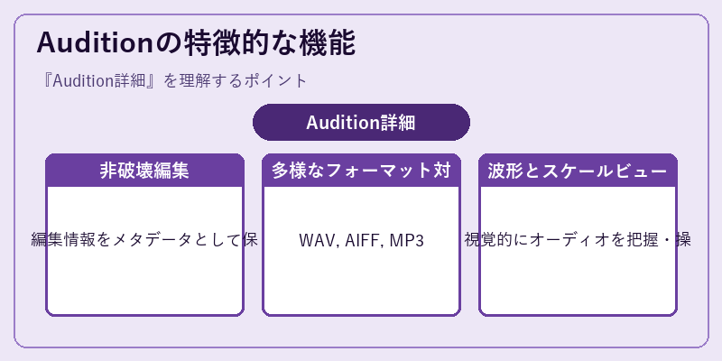 Auditionの特徴的な機能