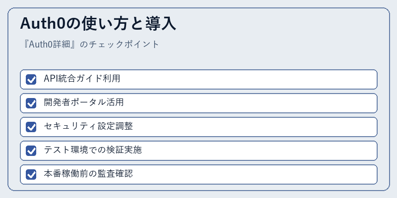Auth0の使い方と導入