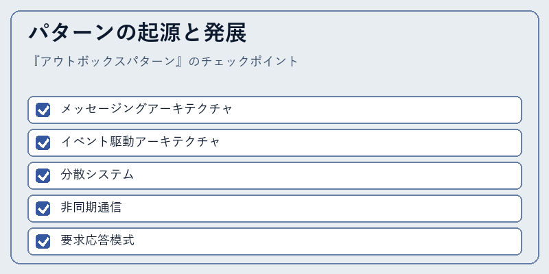 パターンの起源と発展