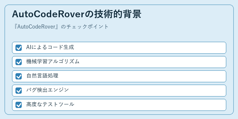 AutoCodeRoverの技術的背景
