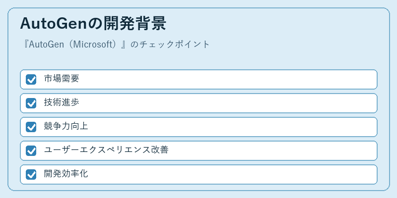 AutoGenの開発背景
