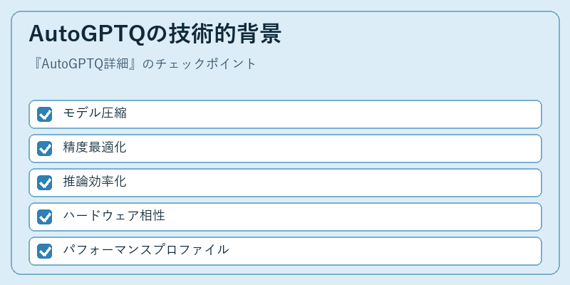 AutoGPTQの技術的背景