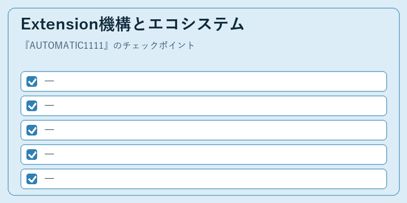 Extension機構とエコシステム
