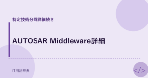 AUTOSAR Middleware詳細 アイキャッチ