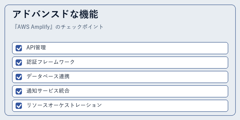 アドバンスドな機能