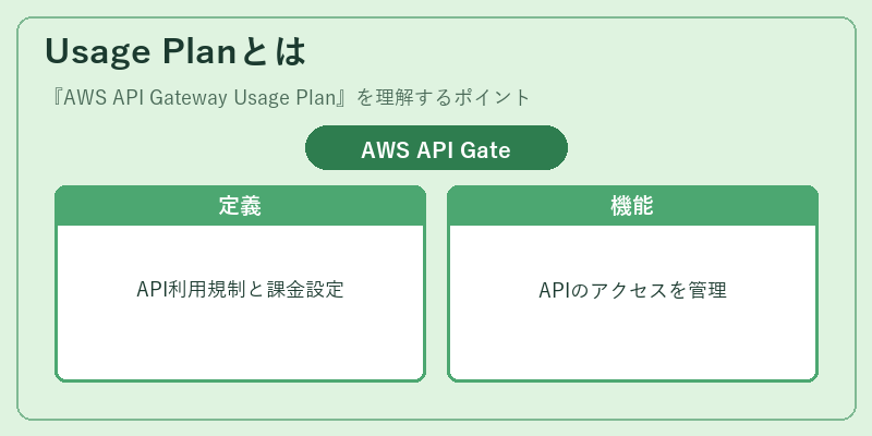 Usage Planとは
