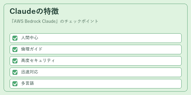 Claudeの特徴