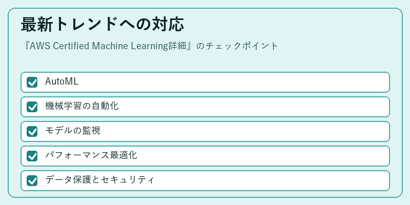 最新トレンドへの対応