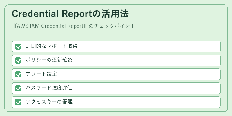 Credential Reportの活用法