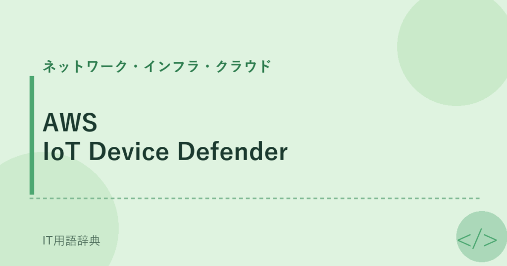 AWS IoT Device Defender アイキャッチ