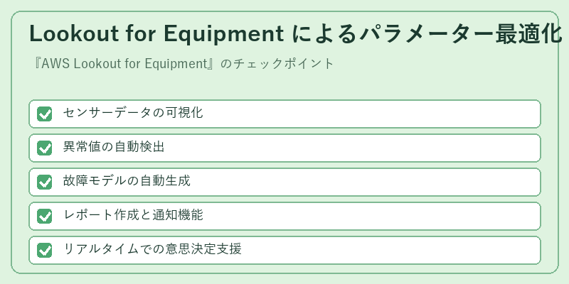 Lookout for Equipment によるパラメーター最適化