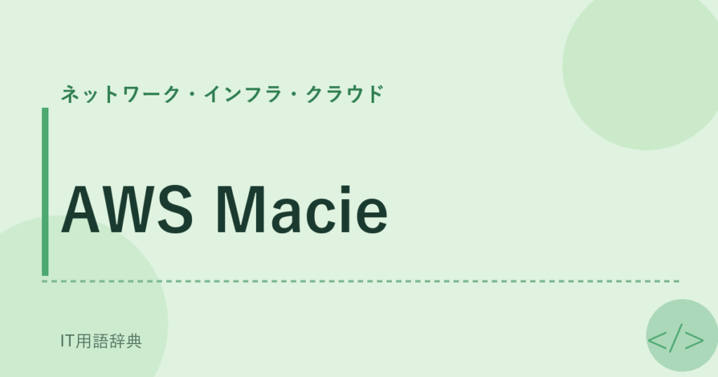 AWS Macie アイキャッチ