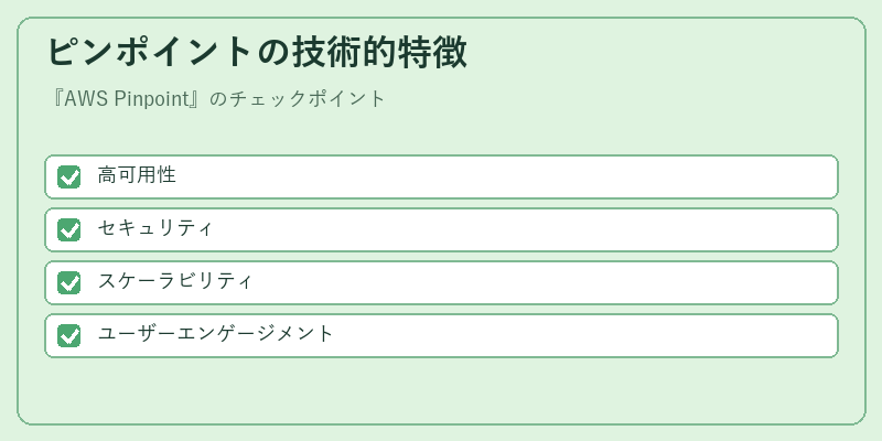 ピンポイントの技術的特徴