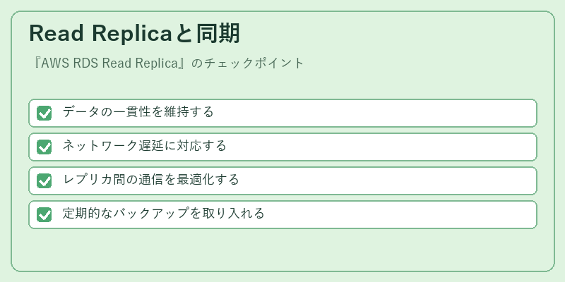 Read Replicaと同期