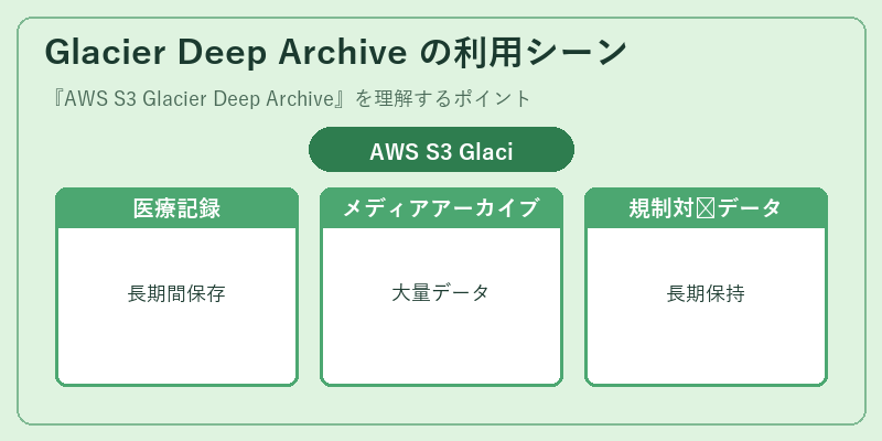 Glacier Deep Archive の利用シーン
