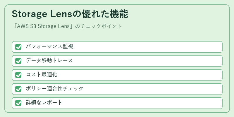 Storage Lensの優れた機能
