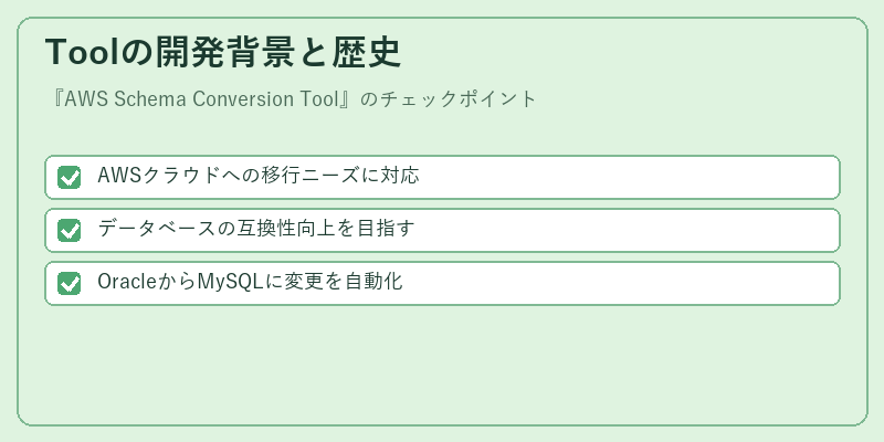 Toolの開発背景と歴史