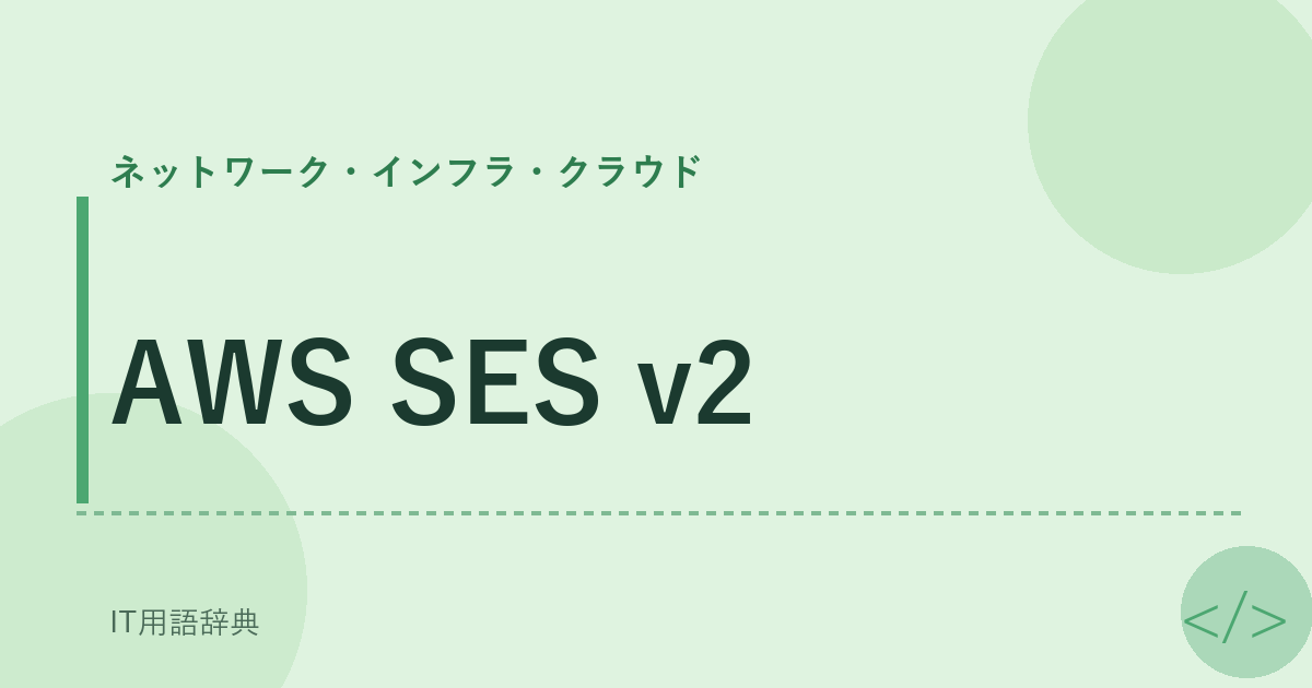 AWS SES v2