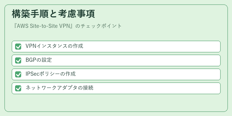 構築手順と考慮事項