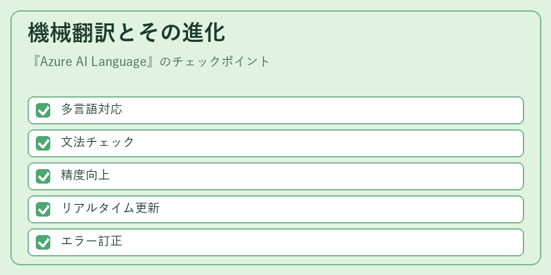 機械翻訳とその進化