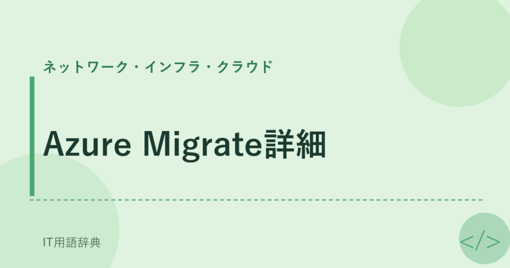 Azure Migrate詳細 アイキャッチ