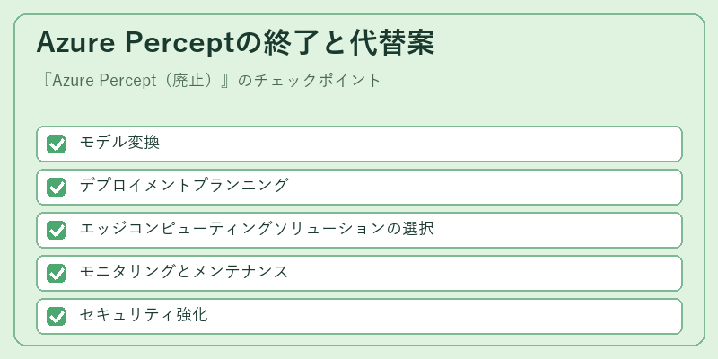 Azure Perceptの終了と代替案