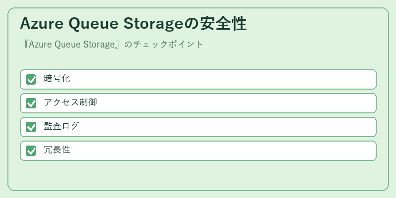 Azure Queue Storageの安全性