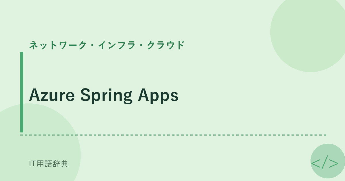 Azure Spring Apps