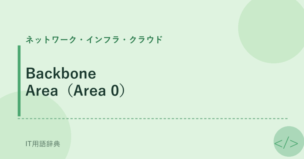Backbone Area（Area 0） アイキャッチ