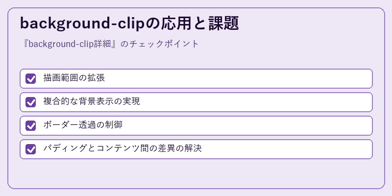 background-clipの応用と課題