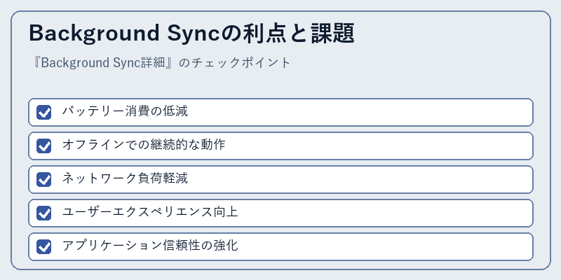 Background Syncの利点と課題