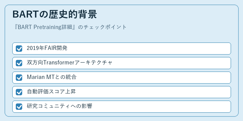 BARTの歴史的背景