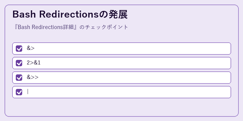 Bash Redirectionsの発展