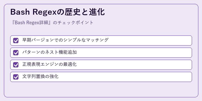 Bash Regexの歴史と進化