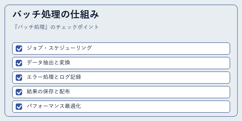 バッチ処理の仕組み