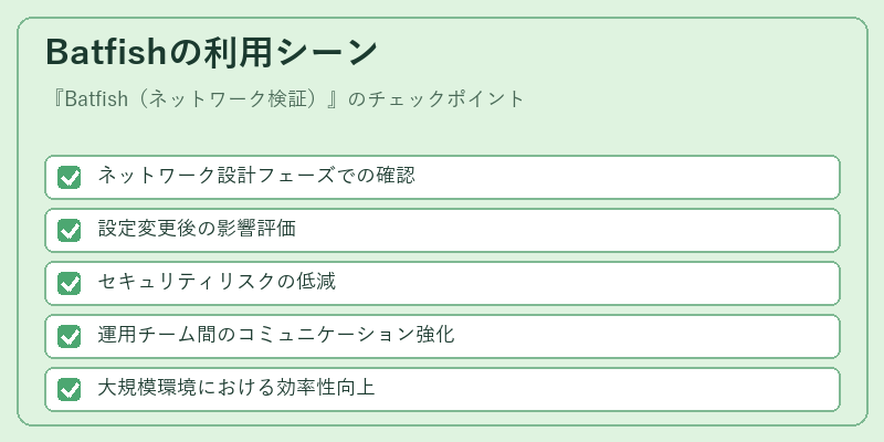 Batfishの利用シーン