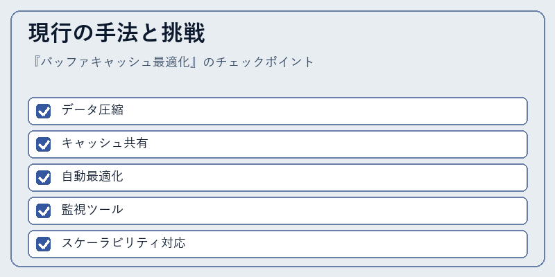 現行の手法と挑戦