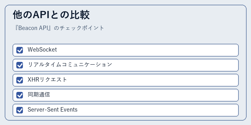 他のAPIとの比較