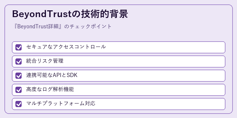 BeyondTrustの技術的背景